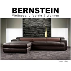 BERNSTEIN Ecksofa Voll Ledersofa Braun EL0288