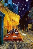 The Café Terrace on the Place du Forum, Arles, at Night, c.1888 Art Styles Poster Print by Vincent van Gogh, 24x36