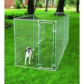 Dog Kennel Boxed 2-in-1 in Galvanised
