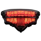 2003-2009 Yamaha FZ6 Integrated Sequential LED Tail Lights Smoke Lens 