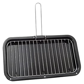 Prestige RoastMaster Vitreous Enamel Grill Frying Pan & Rack, Large