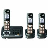 Panasonic Dect 6.0 Titanium Black Cordless Phone with Answering Machine (KX-TG6443T)