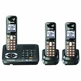 Panasonic Dect 6.0 Titanium Black Cordless Phone with Answering Machine (KX-TG6443T)