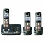 Panasonic Dect 6.0 Titanium Black Cordless Phone with Answering Machine (KX-TG6443T)