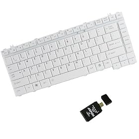 Gray Laptop Keyboard Replacement for Toshiba Satellite A200 A205 A210 A215 Series PLUS AGPtek USB 2.0 All-in-one Card Reader