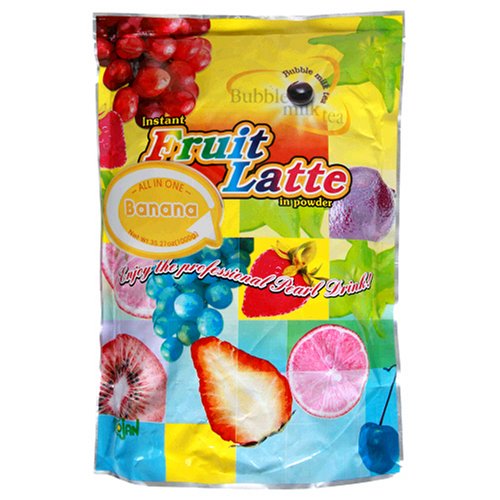 Trojan Instant Fruit Latte Bubble Tea Milk Powder, Banana, 2.2-Pound Bags (Pack of 2) by Trojan Tea