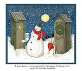 Holiday Outhouse Shower Curtain