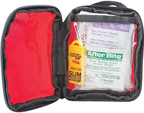 Basic Outdoor Bundle: Adventure Medical Kit, MACE Muzzle Dog Pepper Spray and Bison Designs Lined Capsule with Keychain - Lot of 3 Pcs