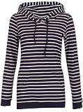 FORVERT Damen Hoody LADINA, navy-white, S, 246050