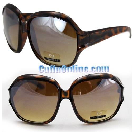 HOTLOVE Premium Sunglasses UV400 Lens Technology - Vintage 3766 BR Leopard Frame + Amber Lens Fashion Sunglasses, Light Weighted - Perfectly Match Everyday Apparel for Women & Men
