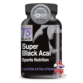 Forza T5 Super Strength Black Acai Berry Slimming Diet Pills