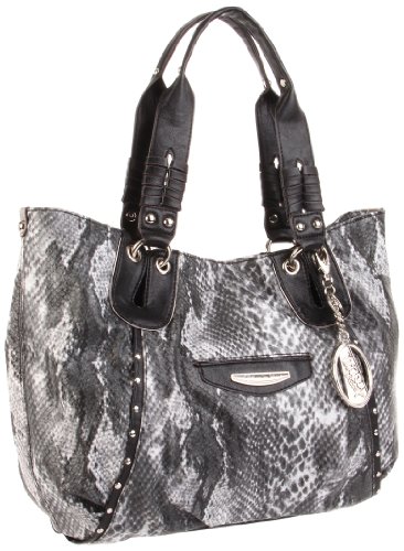 KATHY Van Zeeland  U-Turn H65905 Tote,Black/White,One Size