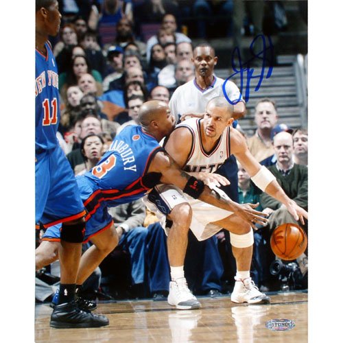 Steiner Sports NBA Jason Kidd Nets Vs Marbury Single by Kidd Autographed 8-by-10-Inch Photograph