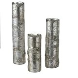 Midwest CBK Antique Silver Branch Vase, Set of 3