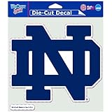 NCAA Notre Dame Fighting Irish 8-by-8 Inch Diecut ND Logo Colored Decal