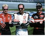 DALE EARNHARDT SR-DALE EARNHARDT JR-KERRY EARNHARDT NASCAR 8X10 SPORTS ACTION PHOTO (I)