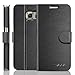 Samsung Galaxy S6 Wallet Case, VENA [vSuit] Draw Bench PU Leather Wallet Flip Cover with Stand and Card Slots for Samsung Galaxy S6 2015 Only (Not Compatible with Galaxy S6 Edge) (Black)