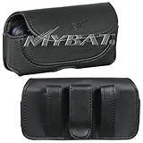 Premium Business Black Leather Horizontal Pouch Carry Case Magnetic Closing ....
