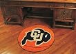 Univ of Colorado Basketball 29" Round Floor Mat (Rug) - Colorado Golden Buffaloes