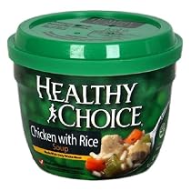 Healthy Choice Chicken with Rice Soup, 14-Ounce Microwave Bowls (Pack of 12)