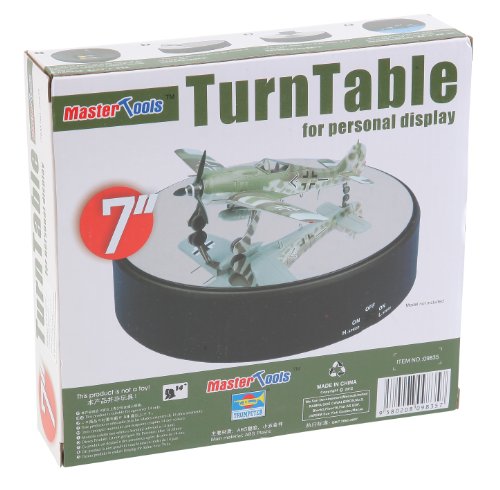Trumpeter Battery Operated Round Mirrored Display Turntable for Model Kits
