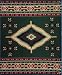 Hunter Green Southwest Polar Fleece Throw Blanket 50x60