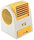 USB or AA Battery FAN MINI PORTABLE DESKTOP COOLING DESK QUIET FAN FOR COMPUTER LAPTOP PC - Yellow