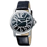 Pierre Cardin Men's PC068781002 Time Couture Collection Revue Homme Black Leather Strap Watch