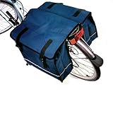 Blue Water Resistant Double Bicycle Pannier Bag
