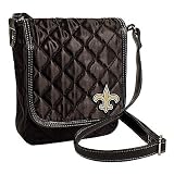 New Orleans Saints Quilted Purse, Black
