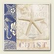 Tile Trivet ~ White Sand Blue Sea ~ 6 inch x 6 inch ~ code 212