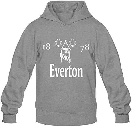 IETRAD Men's Team Everton FC 1878 Logo Design Hoodies Dark Grey