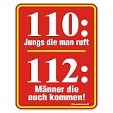Feuerwehr Blechschild 110 und 112 - Blechschild