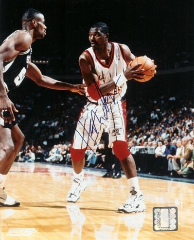 Hakeem Olajuwon Autographed Houston Rockets 8x10 Photo