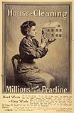 1892 Ad Pearline Soap House Work Cleaning Dollhouse Mother Toy Brush - Original Print Ad