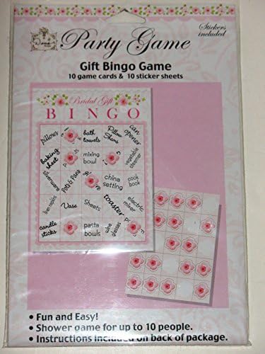Bridal Shower Gift Party Bingo Game