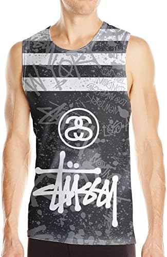 The Customized Poly Cotton Stussy color Stussy Vest Tank Top [Stussy]