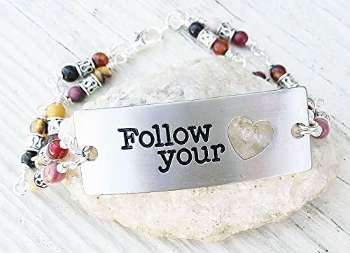 Beaded Heart Wrap Bracelet Gift For Her Christmas Present Mom