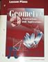 Geometry Explorations and Applications Lesson Plans