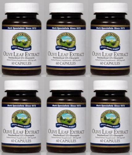 Naturessunshine Olive Leaf Extract Concentrate Supports Blood Sugar Levels 60 Capsules (Pack of 6)