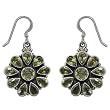 Peridot Earrings Silver Jewelry from India 1.5 inches (erg035)