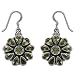 Peridot Earrings Silver Jewelry from India 1.5 inches (erg035)