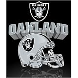 Northwest Oakland Raiders Gridiron Fleece Throw