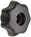 Morton Glass Fiber Polymide Multiple Lobe Knob, Fluted Rim, Threaded Hole, 1/4