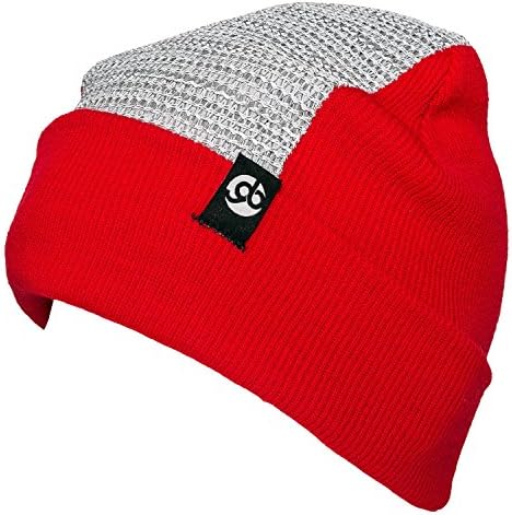 Headspin Beanie Elite Grey Mesh - The Classic Bboy Spin Cap (Grey/Red)