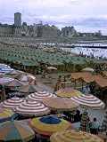 Sea of Umbrellas and Canvas Nearly Covers Mar Del Plata Beach Photographic Poster Print by Leonard Mccombe, 12x16
