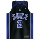 Nike Duke Blue Devils #2 Black Tackle Twill Basketball Jersey