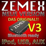 Produkt-Bild: Zemex V3 USB iPod iPad iPhone Aux MP3 Adapter Renault Tuner List Update Cabase Auditorium Carminat 2+ VDO Dayton MS 4150 RS VDO Dayton MS 4200 RS VDO Dayton MS 4100 4200 Medion