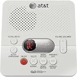 AT&T 1740 Digital Answering System with Time and Day Stamp, White