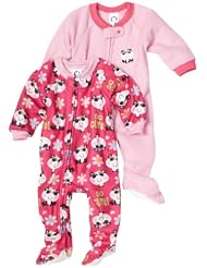 Gerber Baby-Girls Infant 2-Pack Cute Panda Blanket Sleeper